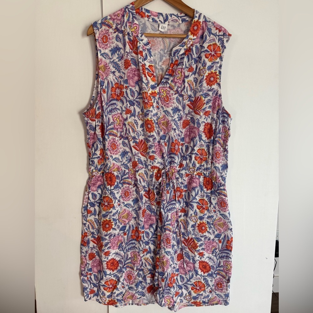 GAP Floral Print Shirt Dress